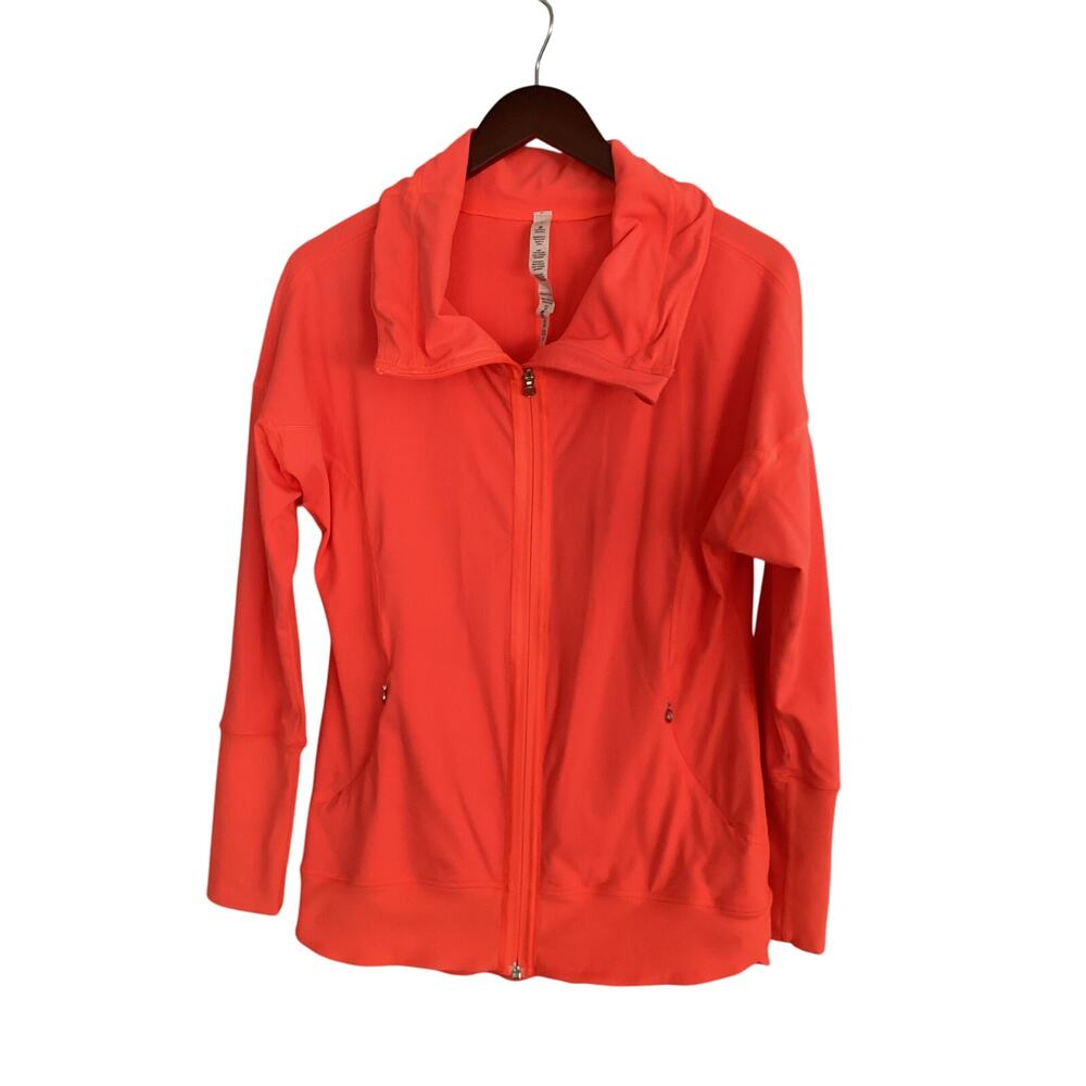 LULULEMON Activewear Orange Athletica Jacket - Women's Size 8